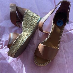Franco Sarto Tan Wedge Sandals